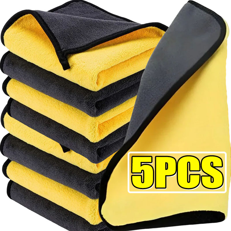 Microfiber Towel Detailing - 1/3/5 pièces serviette en microfibre serviette