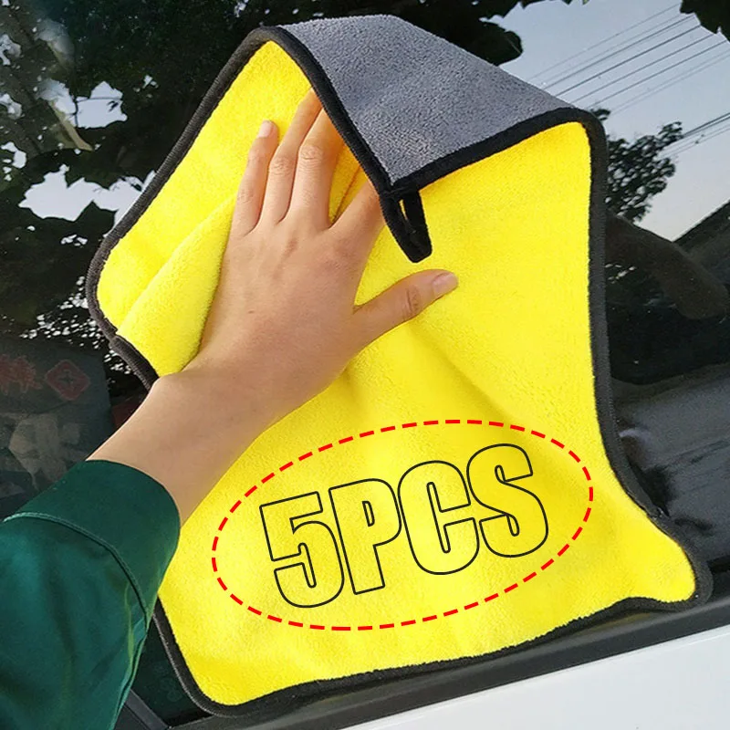 Microfiber Towel Detailing - Serviettes de lavage de voiture épaisses,
