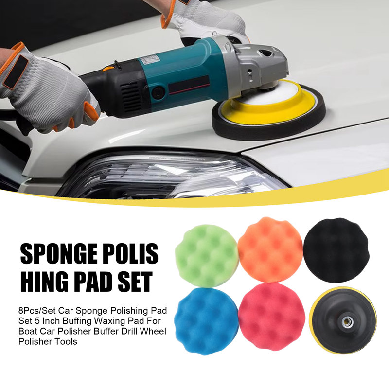 ABJA-8Pcs/ensemble voiture épo - Polish Pad Set Buffer avis et prix