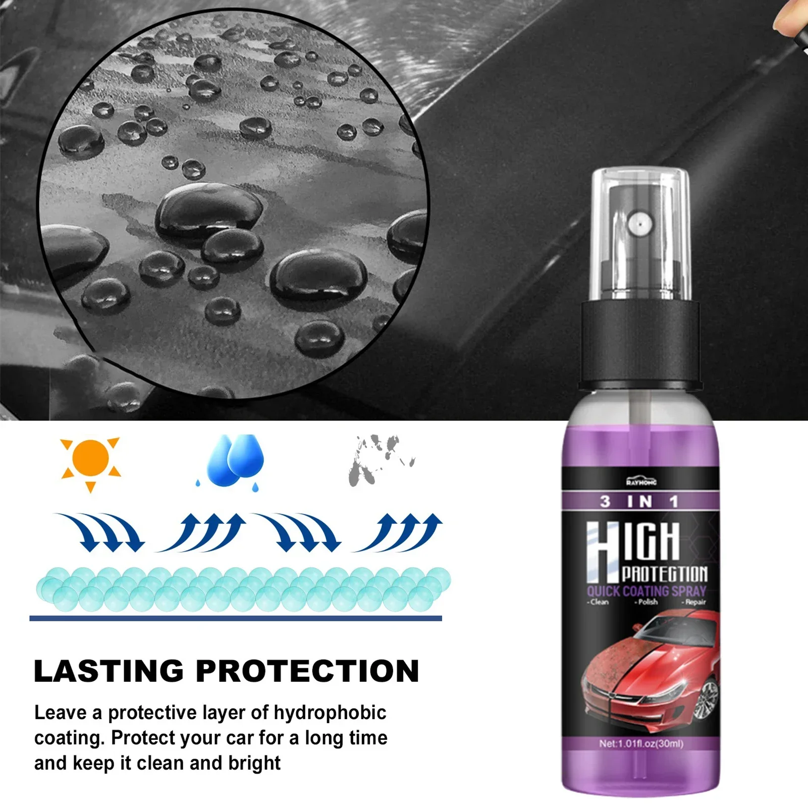 Spray de revêtement céramique  - Car Wax Ceramic Coating avis et prix