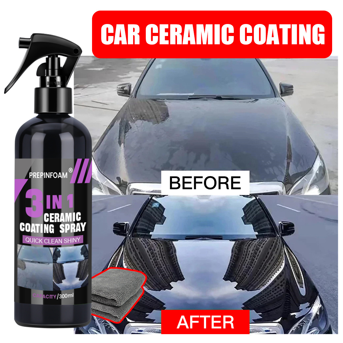 Nettoyage rapide, élimination  - Car Wax Ceramic Coating avis et prix